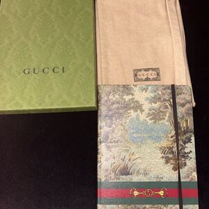 Brand new Gucci Green and Multicolor Notebook with Box and dustbag